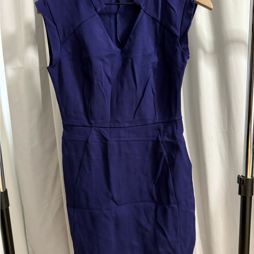 Halston Heritage Royal Blue Mini Dress
